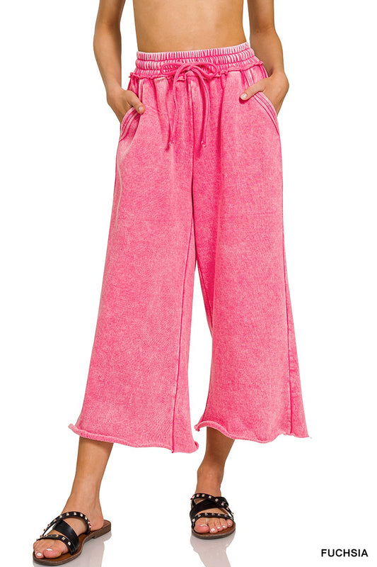 Hot Pink Palazzo Sweatpants